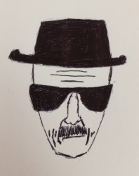 Heisenberg sketch pen on paper