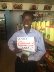 George Musuga from Uganda is a food processing entrepreneur who was helped by Grow Movement in building his business.