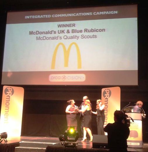 The winning team of McDonald's UK & Blue Rubicon
