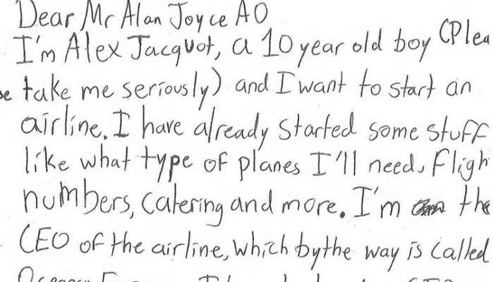 Alex Jacquot letter