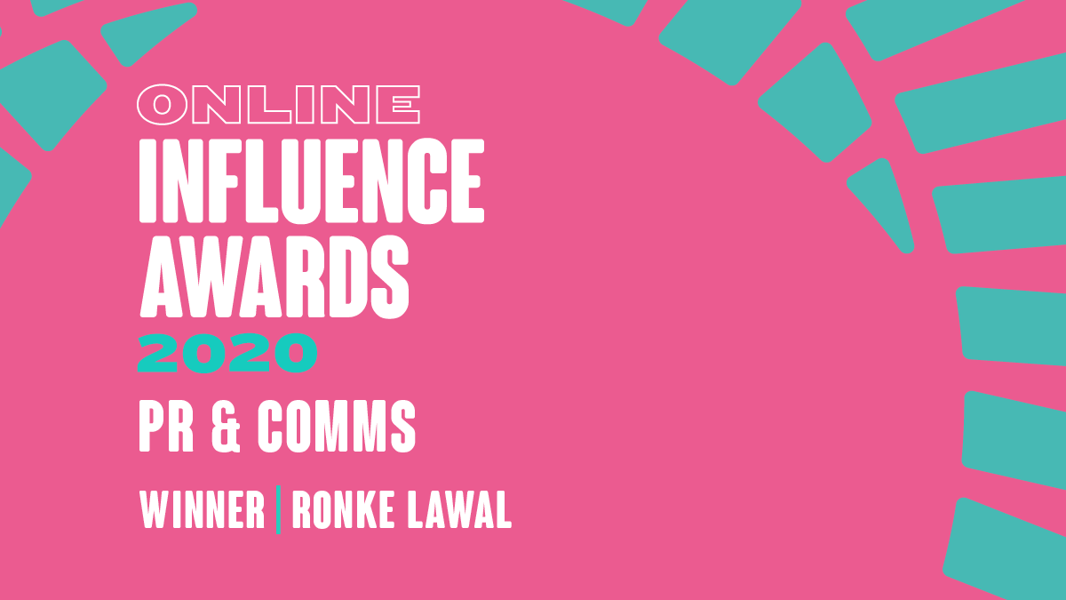 PR & Comms - Winner - Ronke Lawal