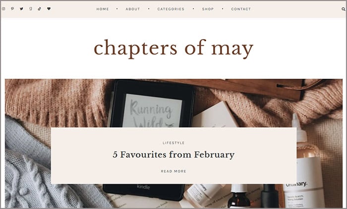 Chapters of May