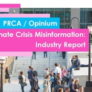 PRCA and Opinium climate change report