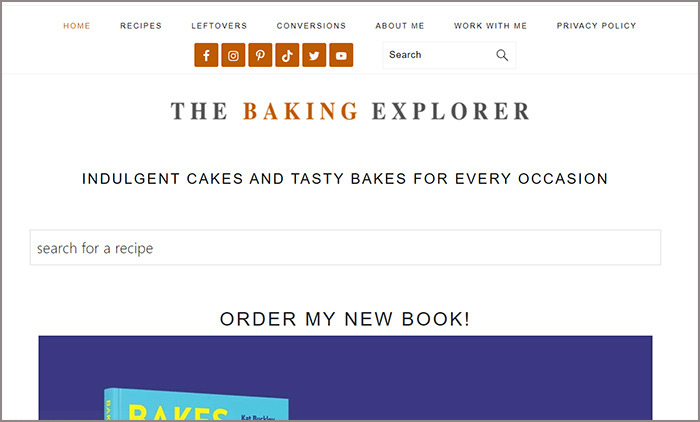 The Baking Explorer