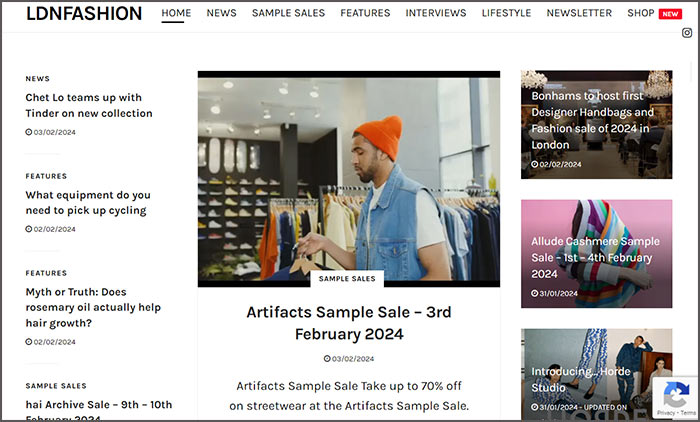 British fashion websites discount