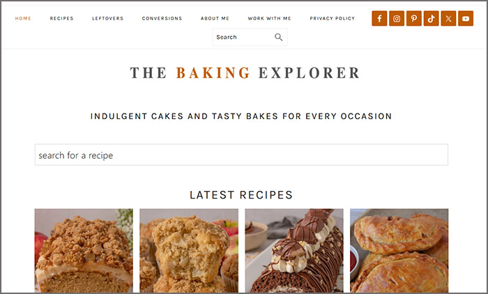 The Baking Explorer