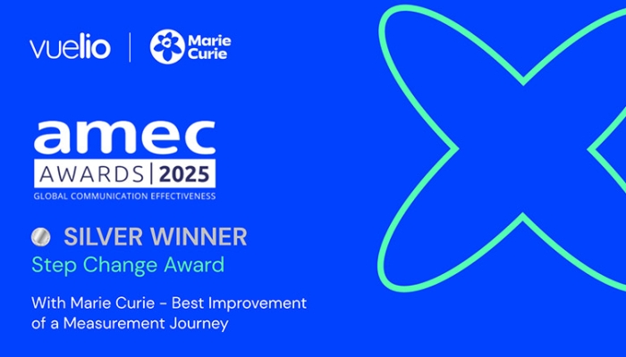 AMEC Silver win Vuelio Insights and Marie Curie