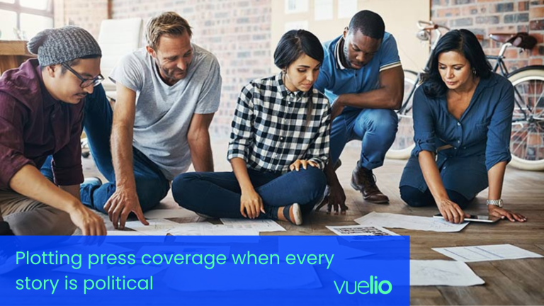 Plotting press coverage when every story is political