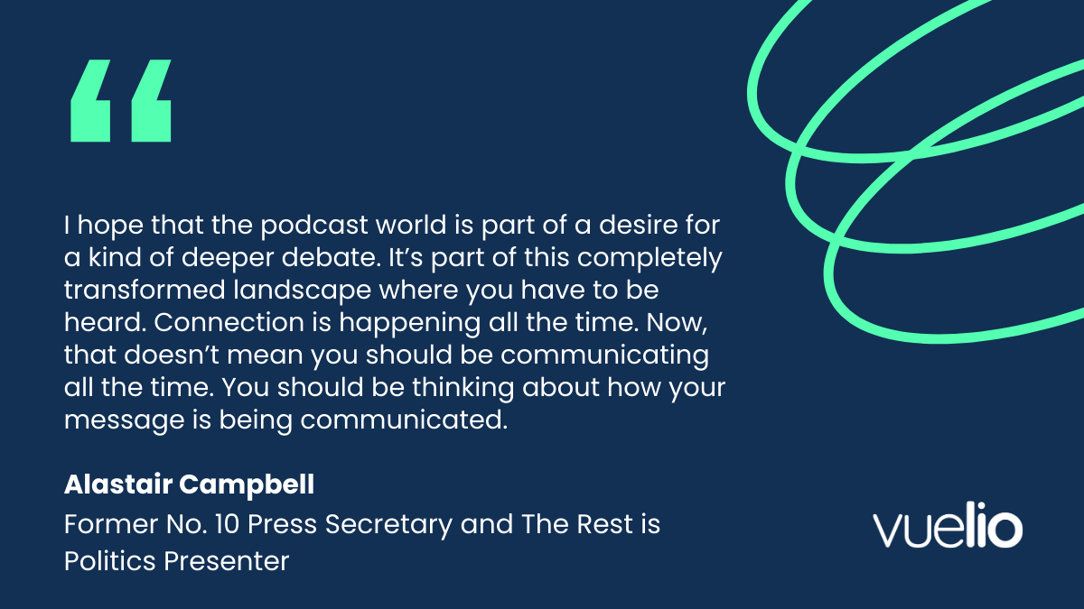 Alastair Campbell on podcasting