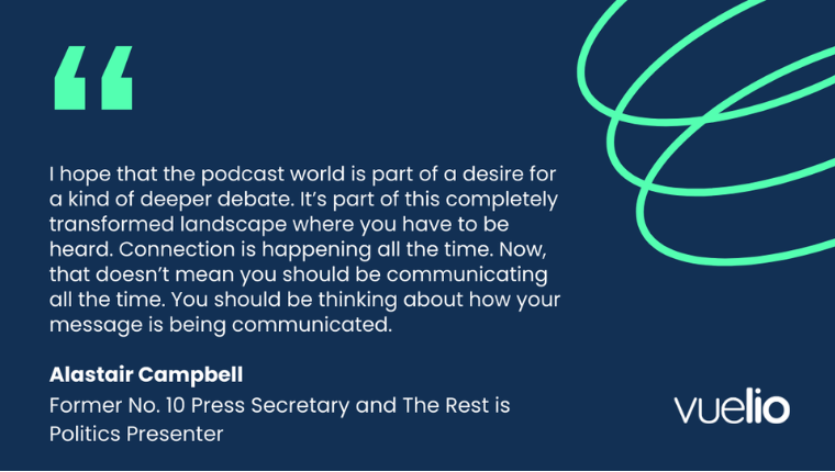 Alastair Campbell on political podcasts