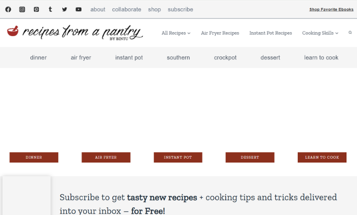 Recipes from a Pantry